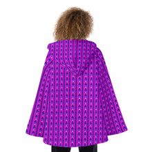 Load image into Gallery viewer, All-Over Print Women&#39;s Hooded Flared Coat
