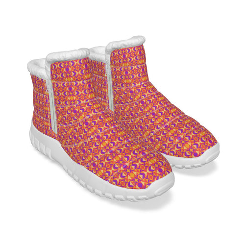 All-Over Print Women's Zip-up Snow Boots