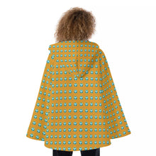 Load image into Gallery viewer, All-Over Print Women&#39;s Hooded Flared Coat
