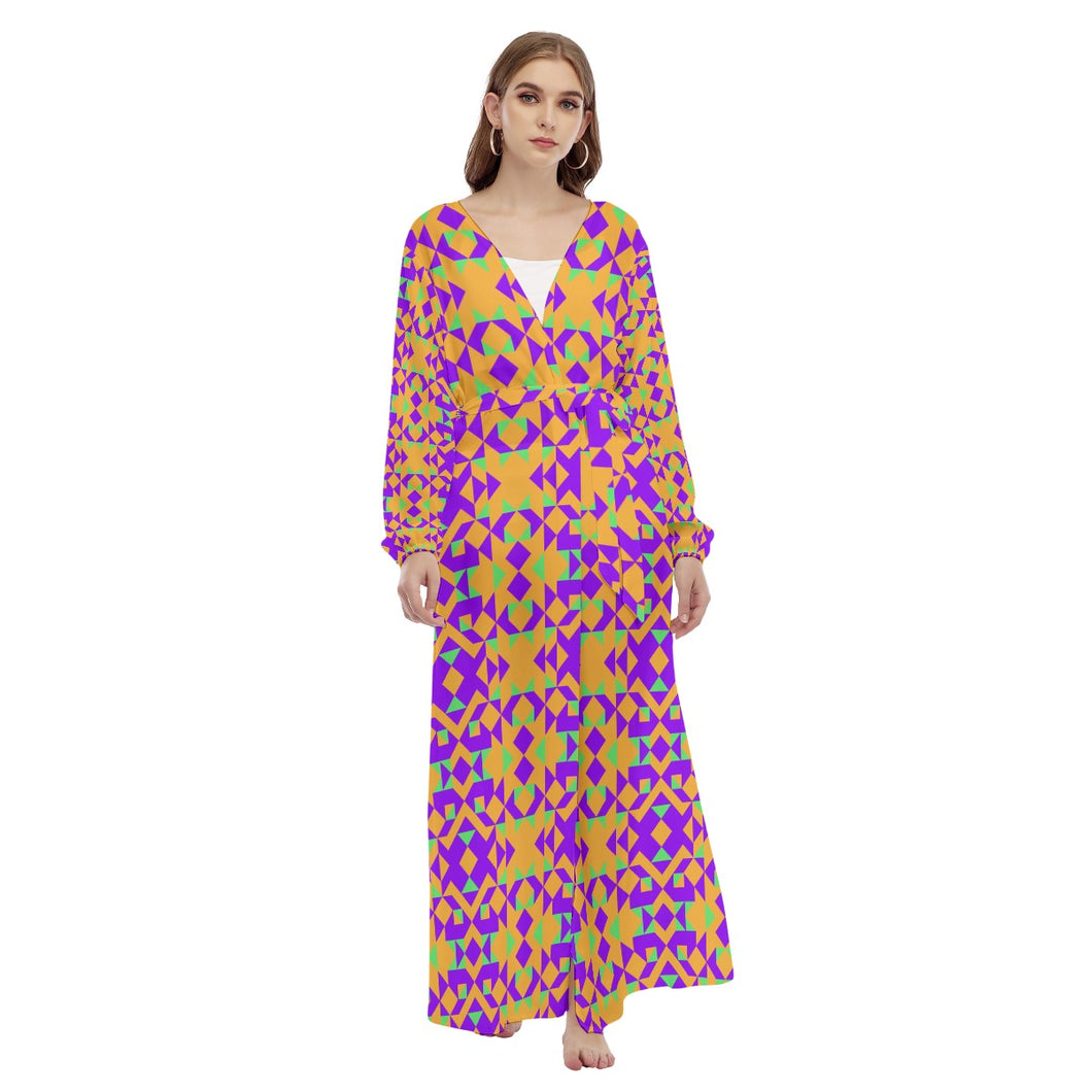 All-Over Print Women's Beach Long Coat