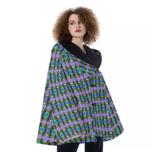Load image into Gallery viewer, All-Over Print Women&#39;s Hooded Flared Coat
