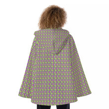 Load image into Gallery viewer, All-Over Print Women&#39;s Hooded Flared Coat
