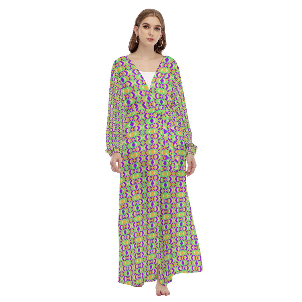 All-Over Print Women's Beach Long Coat