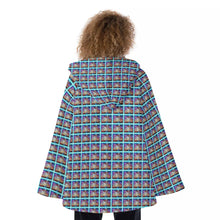 Load image into Gallery viewer, All-Over Print Women&#39;s Hooded Flared Coat
