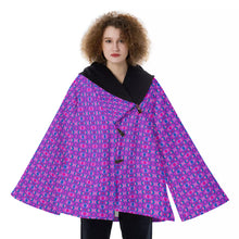 Load image into Gallery viewer, All-Over Print Women&#39;s Hooded Flared Coat
