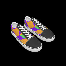 Load image into Gallery viewer, All-Over Print Kid&#39;s Leather stitching canvas shoes

