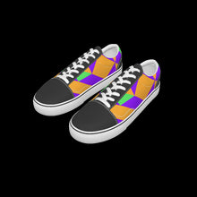 Load image into Gallery viewer, All-Over Print Kid&#39;s Leather stitching canvas shoes
