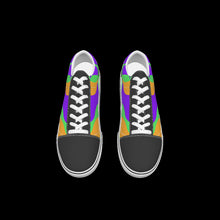 Load image into Gallery viewer, All-Over Print Kid&#39;s Leather stitching canvas shoes
