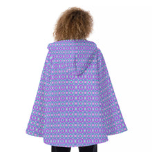 Load image into Gallery viewer, All-Over Print Women&#39;s Hooded Flared Coat
