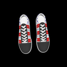 Load image into Gallery viewer, All-Over Print Kid&#39;s Leather stitching canvas shoes
