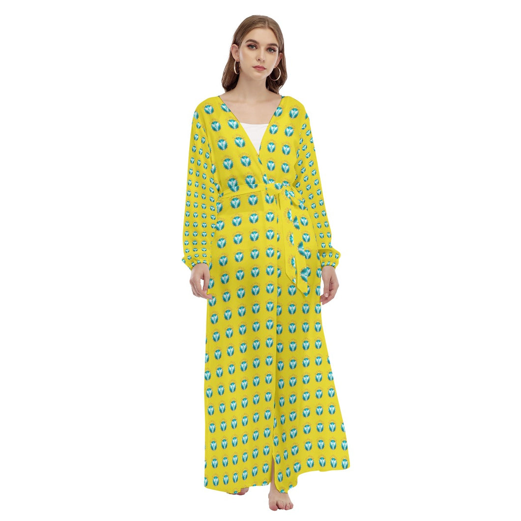 All-Over Print Women's Beach Long Coat