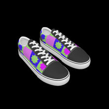 Load image into Gallery viewer, All-Over Print Kid&#39;s Leather stitching canvas shoes
