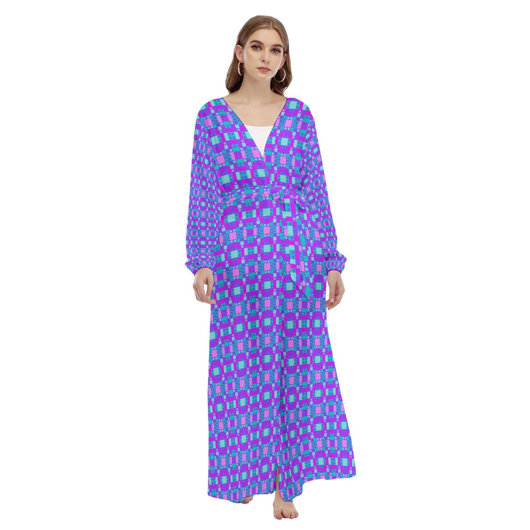 All-Over Print Women's Beach Long Coat