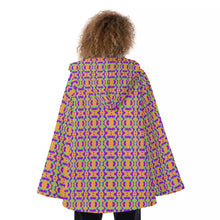 Load image into Gallery viewer, All-Over Print Women&#39;s Hooded Flared Coat
