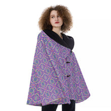 Load image into Gallery viewer, All-Over Print Women&#39;s Hooded Flared Coat
