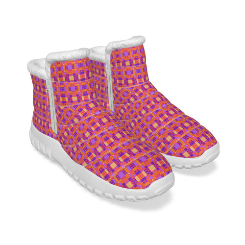 All-Over Print Women's Zip-up Snow Boots