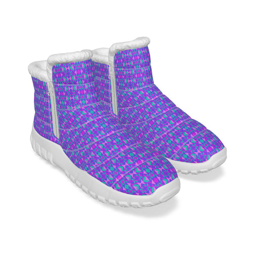 All-Over Print Women's Zip-up Snow Boots