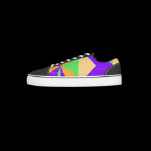 Load image into Gallery viewer, All-Over Print Kid&#39;s Leather stitching canvas shoes
