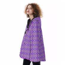 Load image into Gallery viewer, All-Over Print Women&#39;s Hooded Flared Coat
