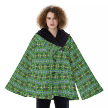 Load image into Gallery viewer, All-Over Print Women&#39;s Hooded Flared Coat
