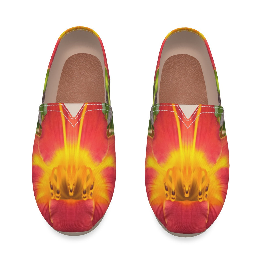 All-Over Print Women's Canvas Fisherman Shoes