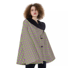 Load image into Gallery viewer, All-Over Print Women&#39;s Hooded Flared Coat
