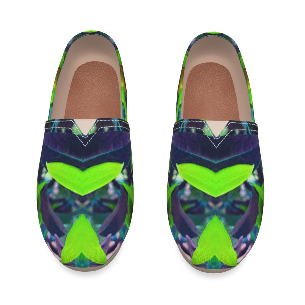 All-Over Print Women's Canvas Fisherman Shoes