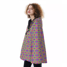 Load image into Gallery viewer, All-Over Print Women&#39;s Hooded Flared Coat
