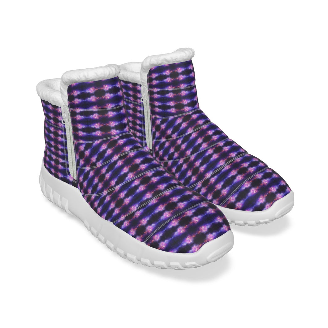 All-Over Print Women's Zip-up Snow Boots