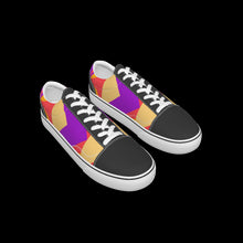 Load image into Gallery viewer, All-Over Print Kid&#39;s Leather stitching canvas shoes
