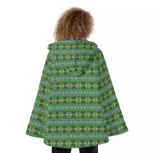 Load image into Gallery viewer, All-Over Print Women&#39;s Hooded Flared Coat
