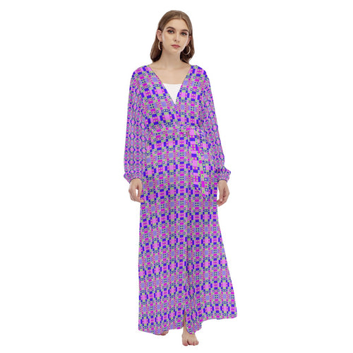 All-Over Print Women's Beach Long Coat