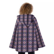 Load image into Gallery viewer, All-Over Print Women&#39;s Hooded Flared Coat
