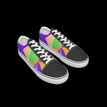 Load image into Gallery viewer, All-Over Print Kid&#39;s Leather stitching canvas shoes
