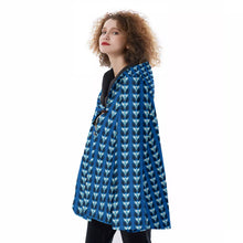 Load image into Gallery viewer, All-Over Print Women&#39;s Hooded Flared Coat
