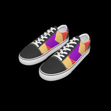 Load image into Gallery viewer, All-Over Print Kid&#39;s Leather stitching canvas shoes
