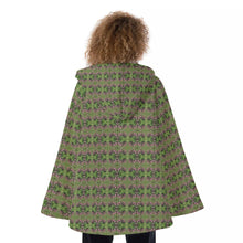 Load image into Gallery viewer, All-Over Print Women&#39;s Hooded Flared Coat
