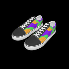 Load image into Gallery viewer, All-Over Print Kid&#39;s Leather stitching canvas shoes
