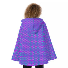 Load image into Gallery viewer, All-Over Print Women&#39;s Hooded Flared Coat
