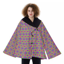 Load image into Gallery viewer, All-Over Print Women&#39;s Hooded Flared Coat
