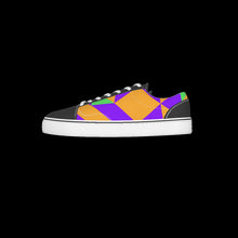 Load image into Gallery viewer, All-Over Print Kid&#39;s Leather stitching canvas shoes
