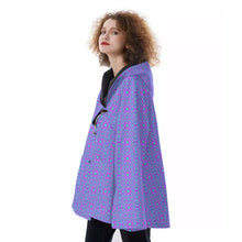 Load image into Gallery viewer, All-Over Print Women&#39;s Hooded Flared Coat
