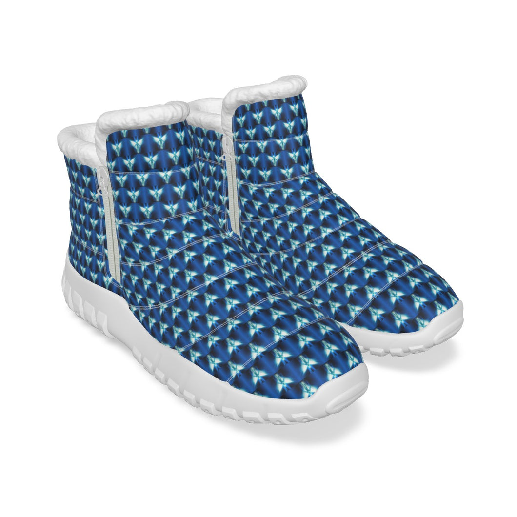 All-Over Print Women's Zip-up Snow Boots