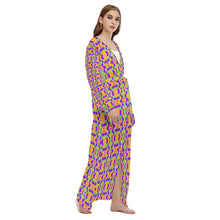 Load image into Gallery viewer, All-Over Print Women&#39;s Beach Long Coat
