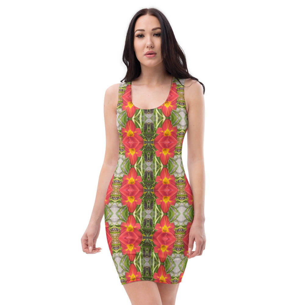 Urban Amaryllis***Venus in the Garden, Sheath Dress