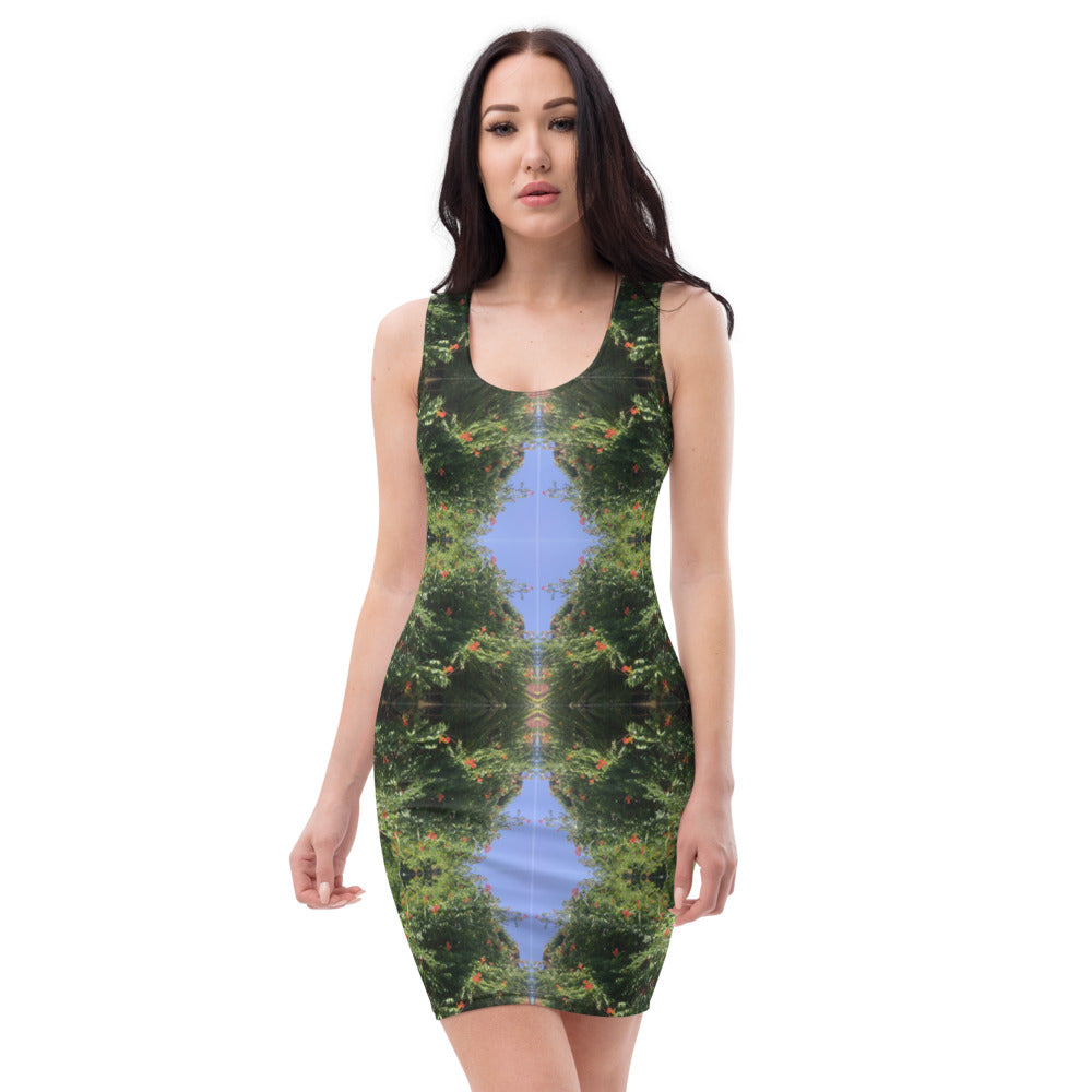 Urban Amaryllis***Venus in the Garden, Sheath Dress