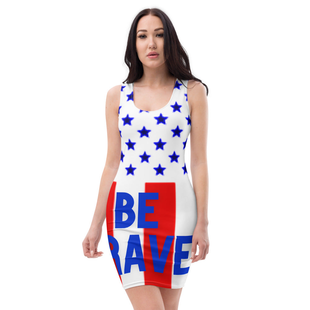 Flag*Of*Peace*Sheath Dress